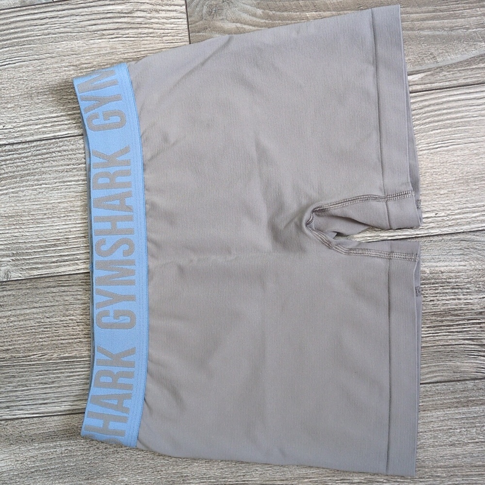 Gymshark Athletic Shorts with Light Blue Waistband